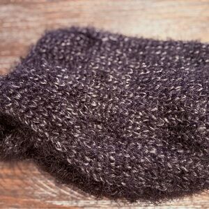 Cozy Black Knit Infinity Scarf